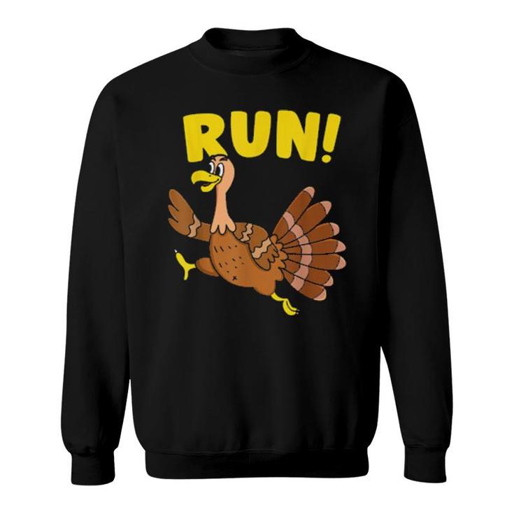 Turkey Trot Squad Runner Thanksgiving Pilgrim Costume  Sweatshirt