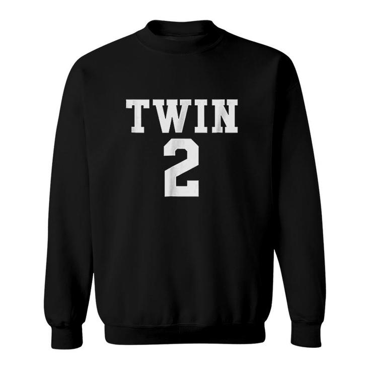 Twin Number Two Twin Lovers Day Whacky Twin Sweatshirt