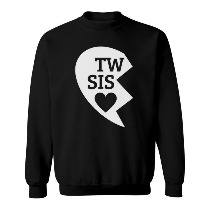 Twin Sisters Heart Matching  Set 1 Of 2 Ver2 Sweatshirt