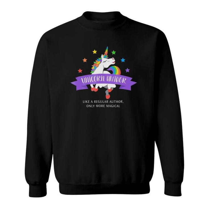 Unicorn Author Funny Cute Magical Gift Sweatshirt