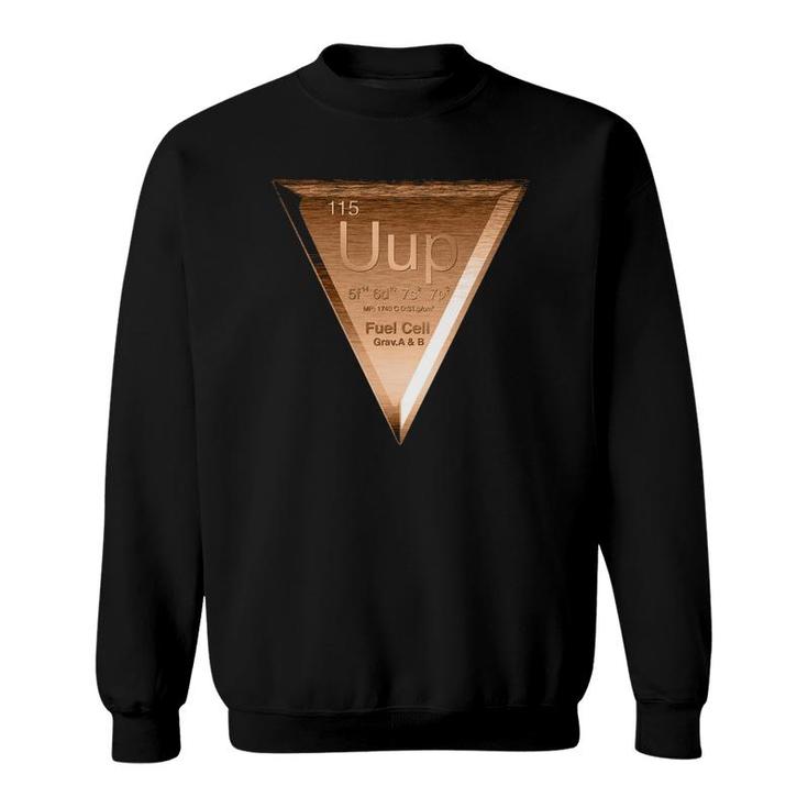 Ununpentium Element 115 Copper Fuel Cell Area 51 Alien Ufo Sweatshirt