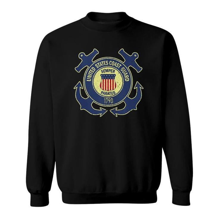 US Coast Guard Veteran Gift Red Friday Patriotic Tank Top Sweatshirt