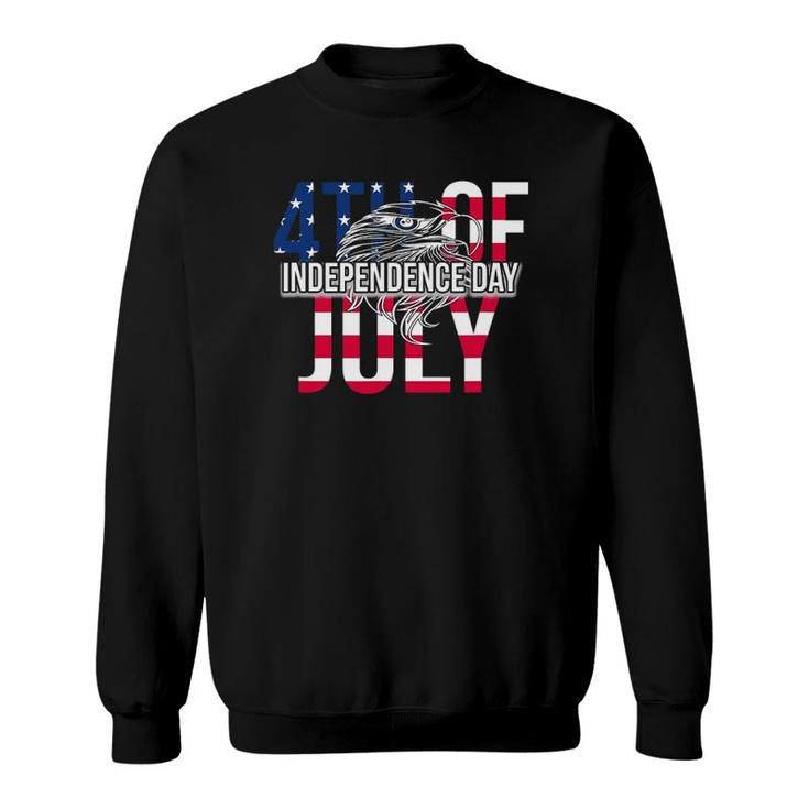 Us Happy Independence Day 4Th July Flag Eagle For Women Men Sweatshirt