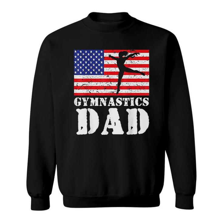 Usa American Gymnastics Dad Sweatshirt