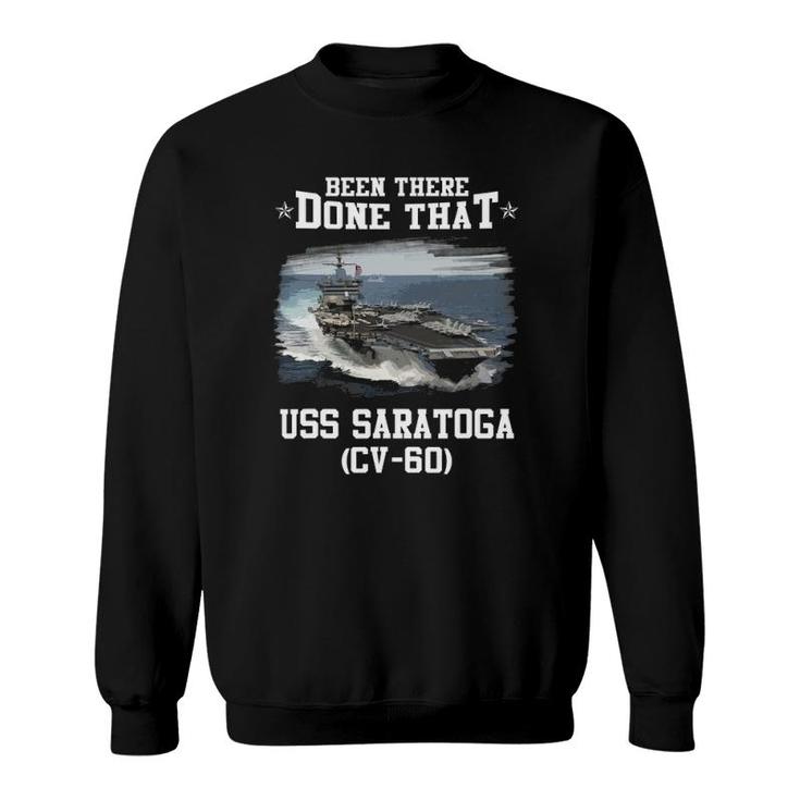 Uss Saratoga Cv-60 Veterans Day Father's Day Gift Sweatshirt