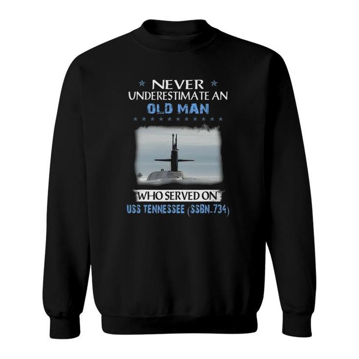 Uss Tennessee Ssbn-734 Submarine Veterans Day Father Day Sweatshirt