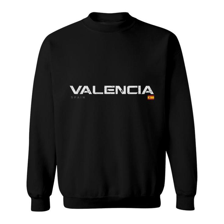 Valencia Spain Vintage Retro Pullover Sweatshirt