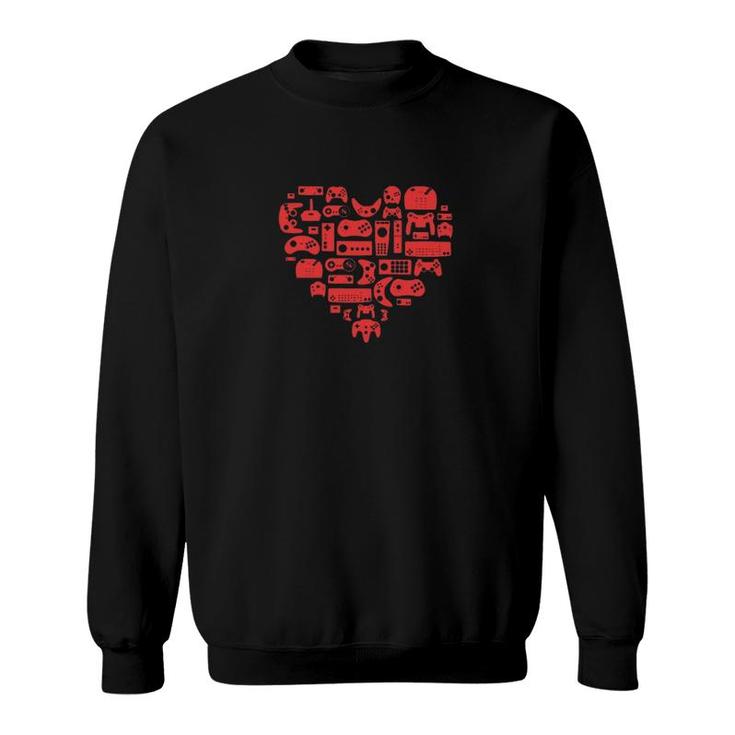 Video Games Heart Sweatshirt