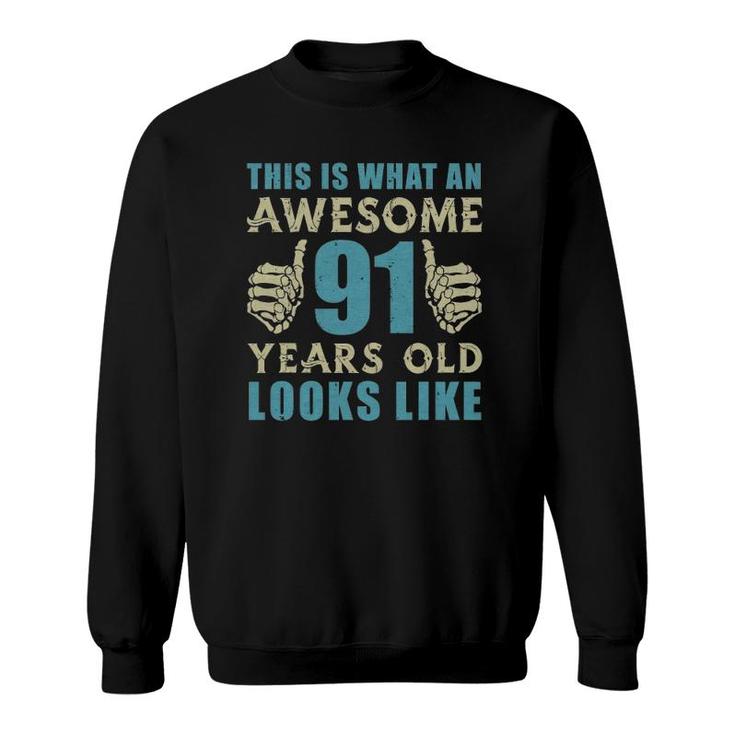 Vintage 1931 Womens Mens 91St Birthday Gift For 91 Years Old Sweatshirt