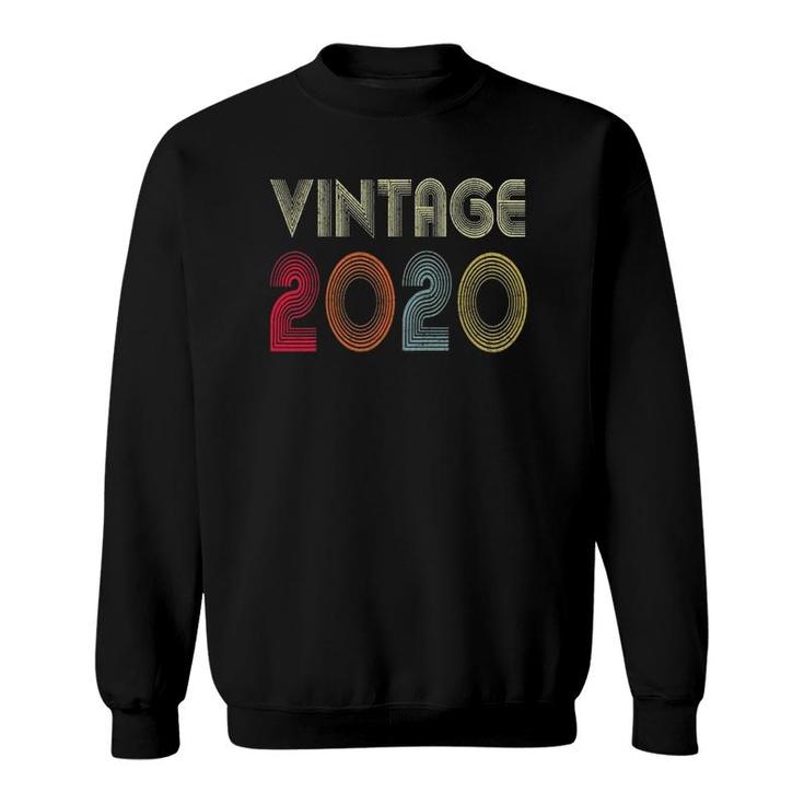 Vintage 2020 Funny 2 Years Old Boys And Girls 2Nd Birthday Sweatshirt