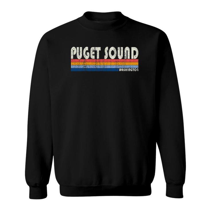 Vintage 70S 80S Style Puget Sound Wa Sweatshirt