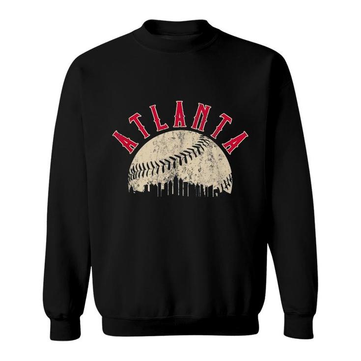 Vintage Atlanta Baseball Skyline Apparel Sweatshirt