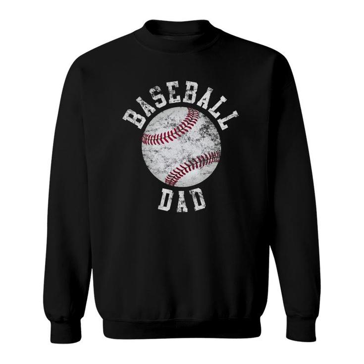 Vintage Baseball Dad Baseball Ball Sweatshirt