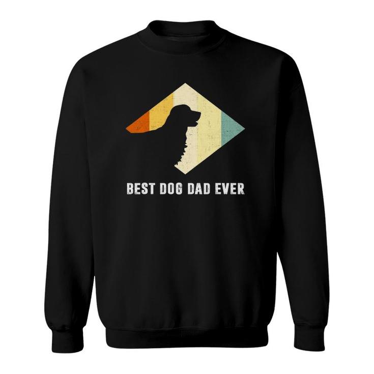 Vintage Best Golden Retriever Dog Dad Ever Father's Day Sweatshirt