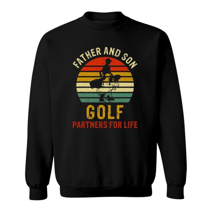 Vintage Dad And Son Golf Partners For Life Father's Day Sweatshirt