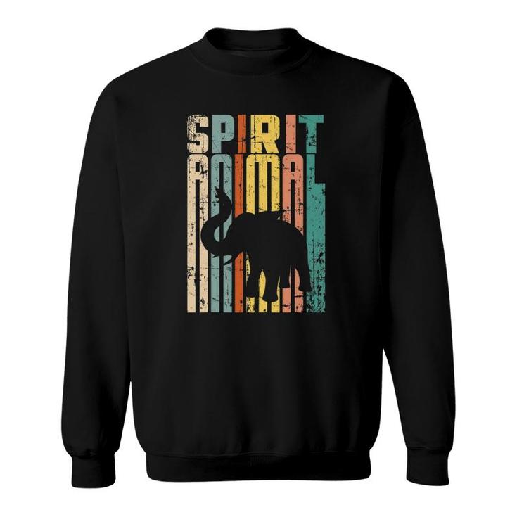 Vintage Distressed Elephant Spirit Animal  Men Women Sweatshirt