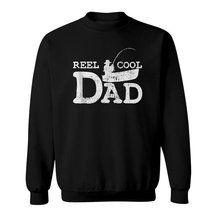 Vintage Reel Cool Dad Fathers Day Fishing Gift  Sweatshirt