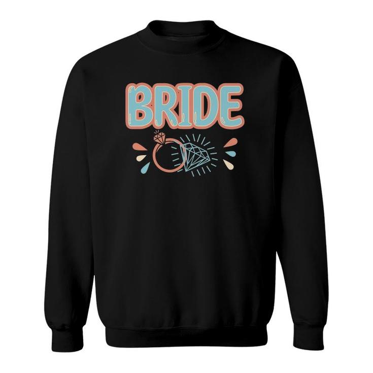 Vintage Retro Bride Bachelorette Party Matching Sweatshirt
