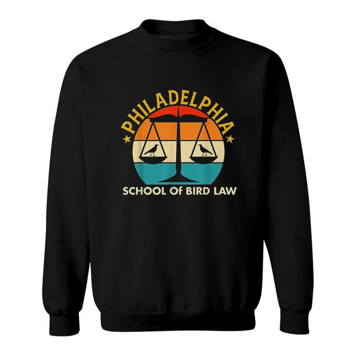 Vintage Retro Sunset Philadelphia School Bird Law Sweatshirt