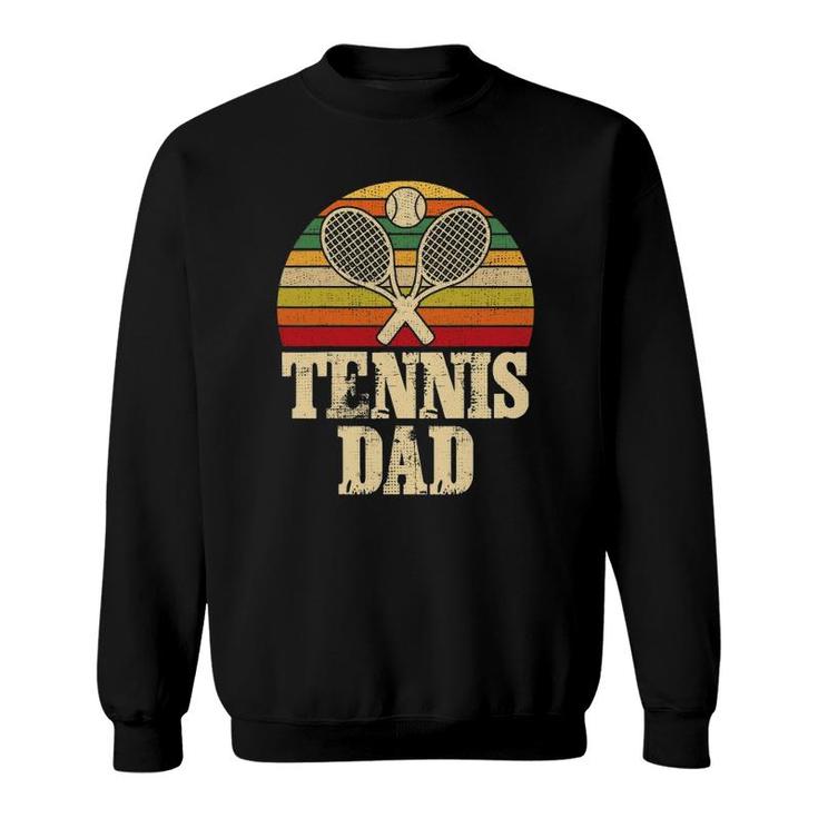 Vintage Retro Tennis Dad Father's Day Present Sweatshirt