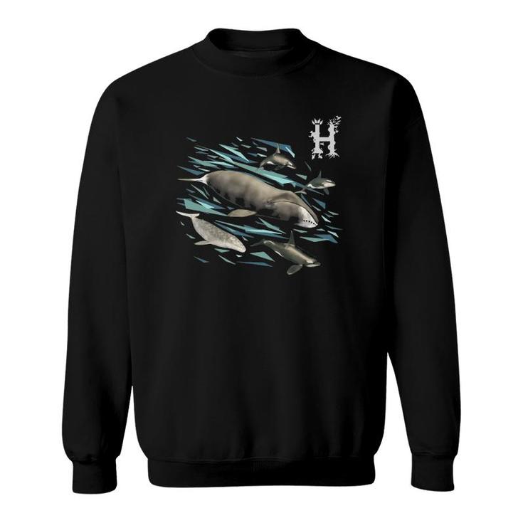 Whales - Holocene Mobile Whale Lover Gift Sweatshirt