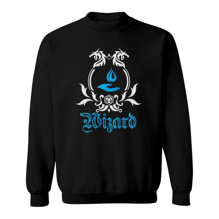Wizard Class  Tabletop Dungeons And Rpg Dragons Sweatshirt