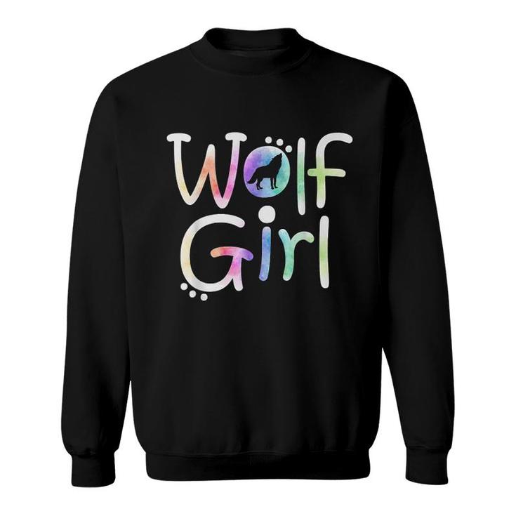 Wolf Girl Color Sweatshirt