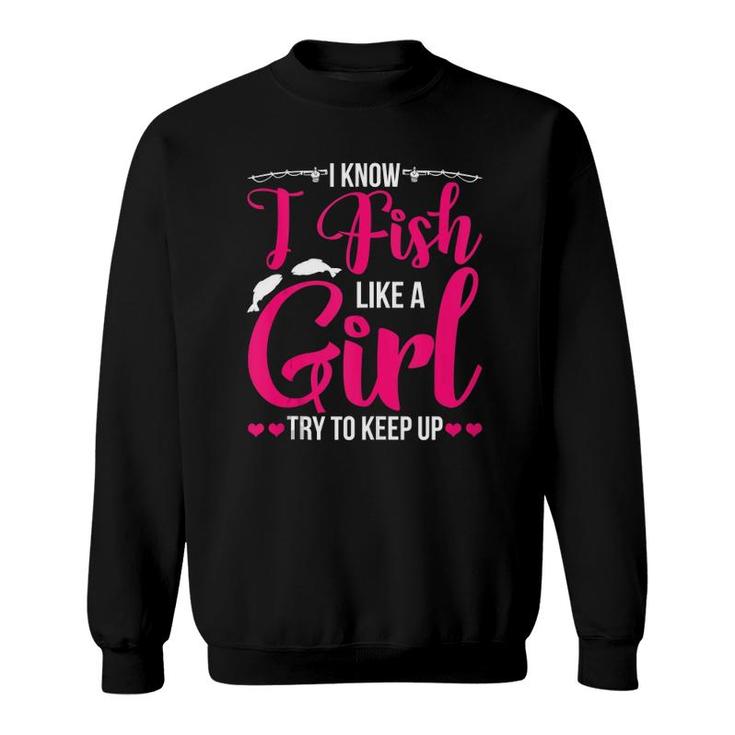 Women Fishing For Girls Fish Bass Fishing Sweatshirt