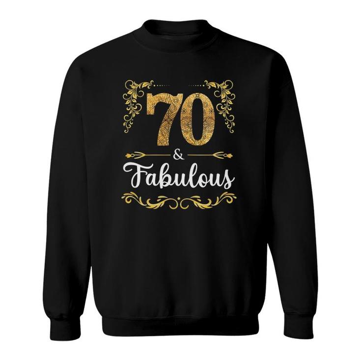 Womens 70Th Birthday Sweet Gift Women Fabulous Since 1952 Years Old Sweatshirt