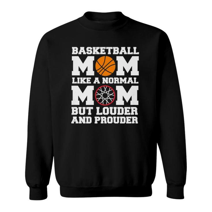 Womens Basketball Mom Player Mother's Day Sweatshirt