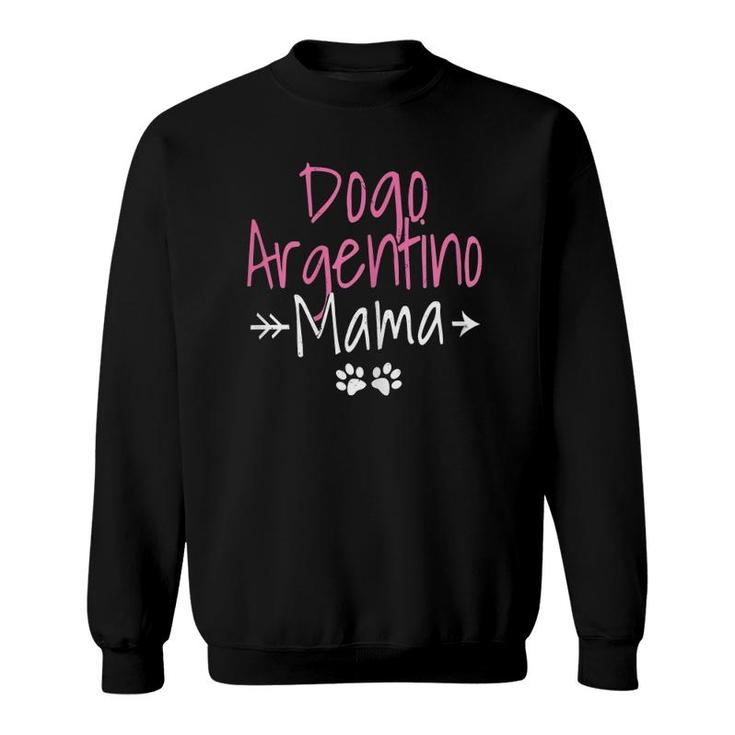 Womens Dogo Argentino Mama Sweatshirt
