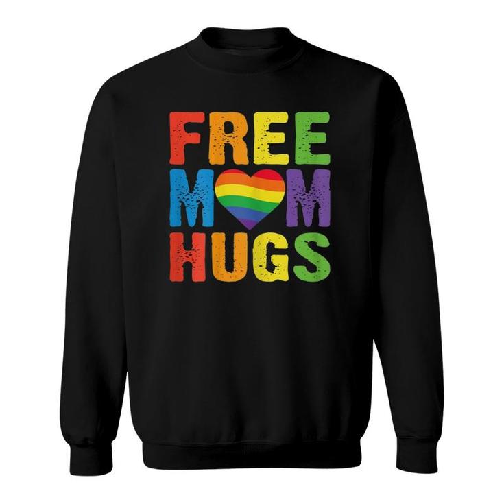 Womens Free Mom Hugs Pride Mom Gift Lgb Sweatshirt