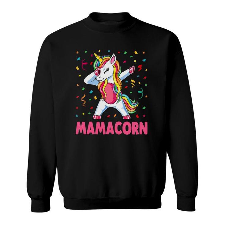 Womens Funny Mamacorn Unicorn Costume Mom Mother's Day Sweatshirt