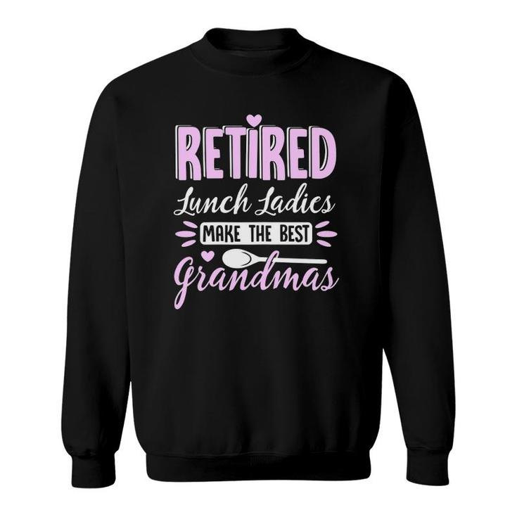 Womens Funny Retired Lunch Lady I Magical Cafeteria Grandma Sweatshirt