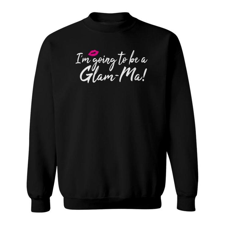 Womens Glam-Ma New Grandmother Sweatshirt