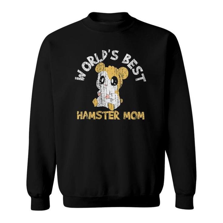 Womens Hamster Mom Mothers Day Vintage Sweatshirt