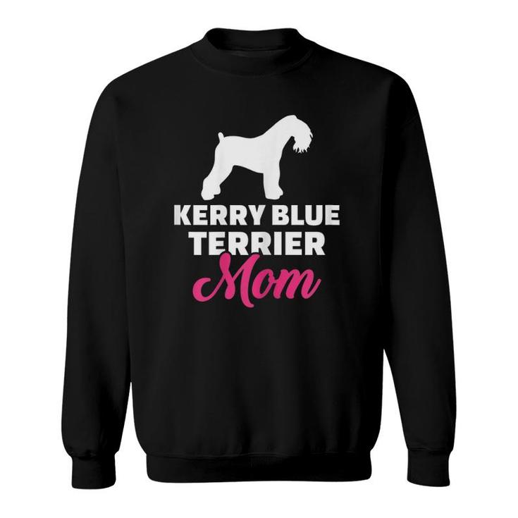 Womens Kerry Blue Terrier Mom Sweatshirt