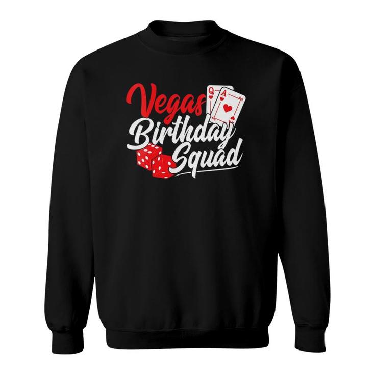 Womens Las Vegas Birthday Girls Trip Vegas Birthday Squad  Sweatshirt