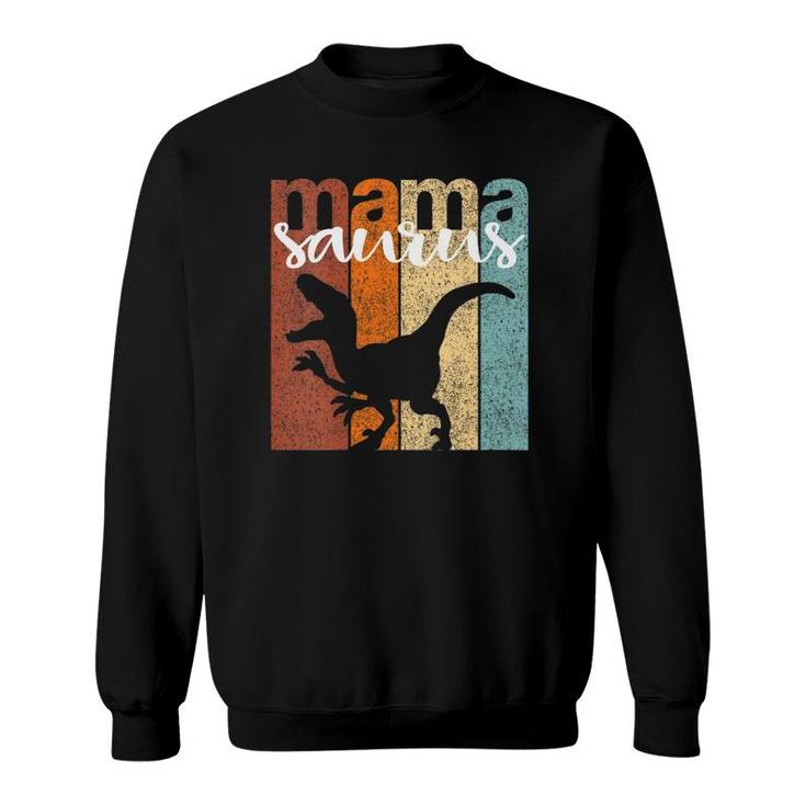 Womens Mamasaurus Family Gift Vintage Sweatshirt