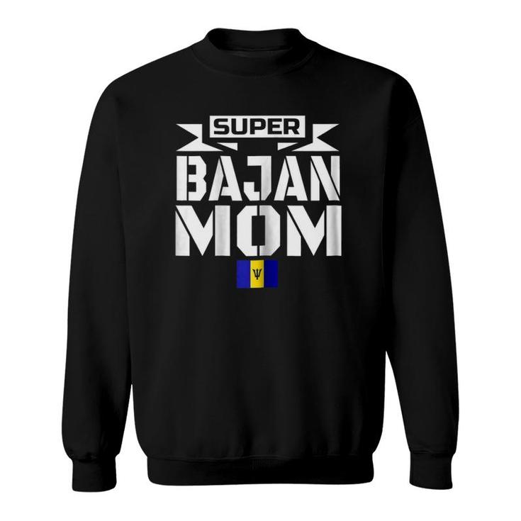 Womens Storecastle Super Bajan Mom Mothers Gift Barbados Sweatshirt