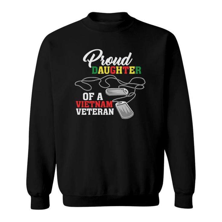 Womens Veteran Daughter Dad Grandpa Vietnam Honorable Sweatshirt