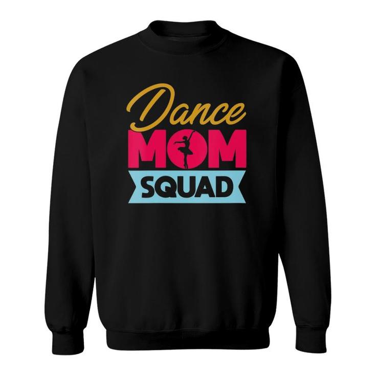 Womens Women Dance Mom Squad Funny Dancing Mom V-Neck Sweatshirt