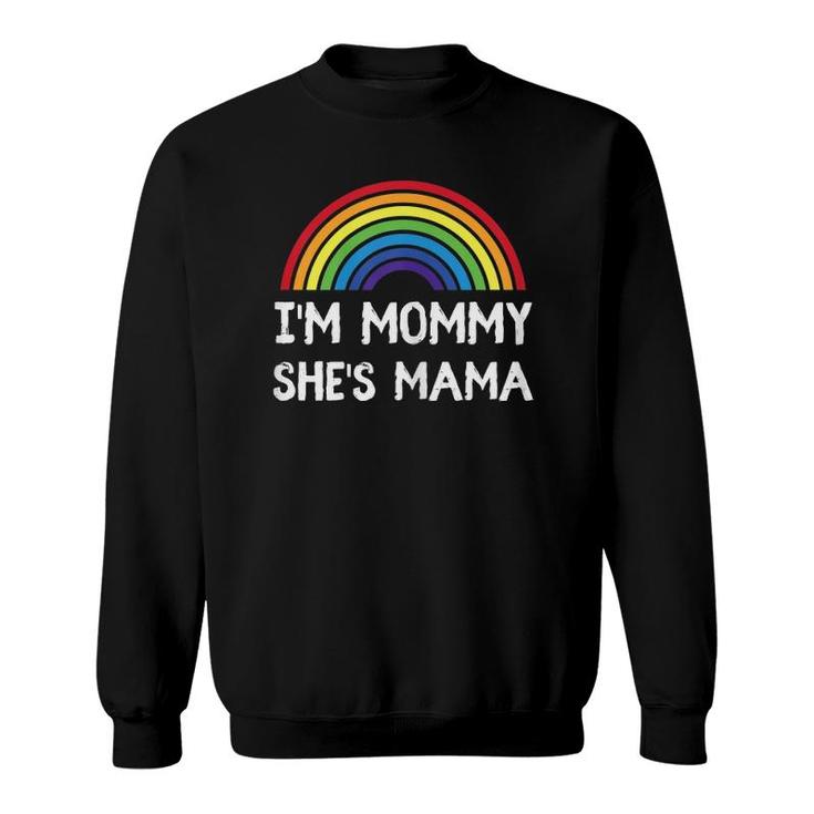 Womens Womens Lesbian 2 Moms Gay Lgbt Mothers Day Gift Matching Sweatshirt