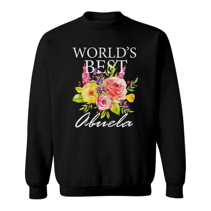 Womens World's Best Abuela Hispanic Spanish Grandma Mother's Day Sweatshirt