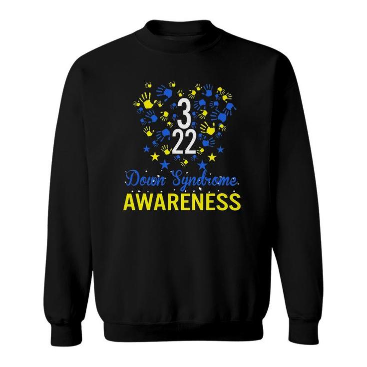 World Down Syndrome Awareness Costume March 22 Gift Teacher Sweatshirt