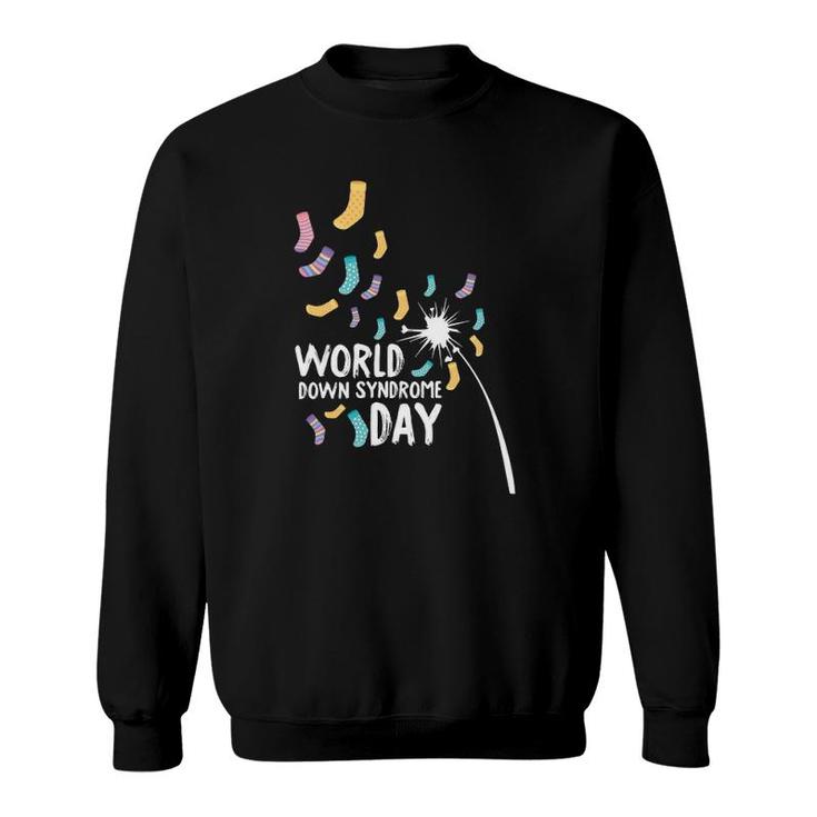World Down Syndrome Day Awareness Mom Dad Toddler Kids Gift Sweatshirt