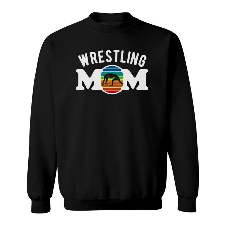 Wrestling Mom Clothing - Retro Wrestling Mom Sweatshirt