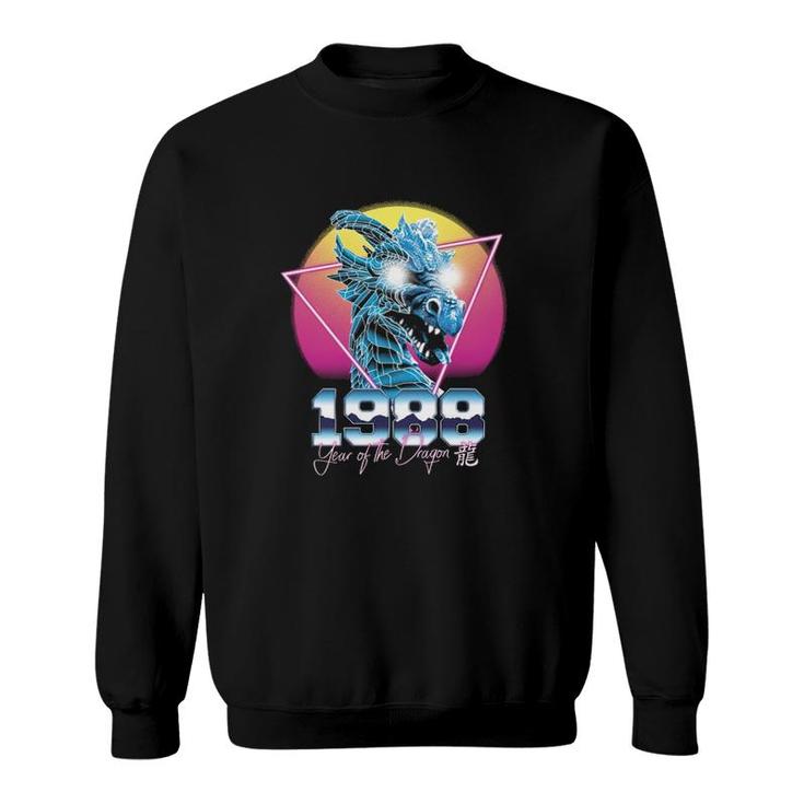 Year Of The Dragon Chinese Zodiac Synthwave Style Sweatshirt