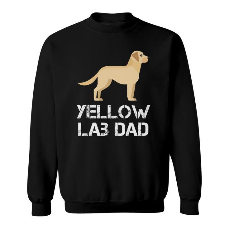 Yellow Lab Dad Dog Owner Hooded Sweatshirt