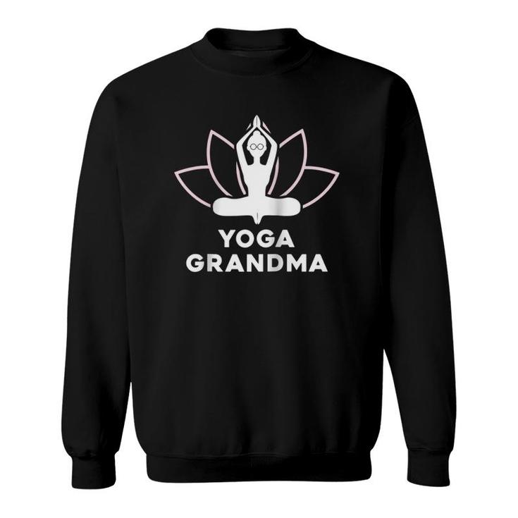 Yoga Grandma Meditation Grandmother Gif Sweatshirt